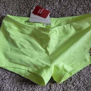 Yellow Reebok CF Games booty shorts